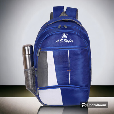 A S STYLE Medium Light Weight Trendy School & College Bag Unisex Casual Waterproof 30 L Laptop Backpack(Black)