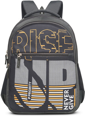 Priority Polyester Magnet 010 Printed College 30 L Backpack(Grey)