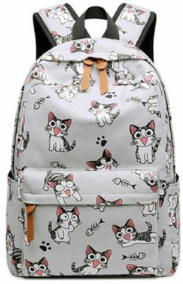 rollinhub Women's & Girls College and Traveling, School Waterproof Backpack b1 30 L Backpack(Grey)