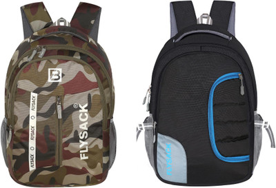 FLYSACK Everyday Versatile Casual Durable Stylish Multi-Purpose Classic Backpack 35 L Backpack(Multicolor, Black)