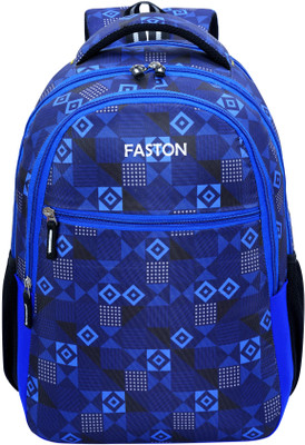 Faston School Bags for boys & Girls College Backpack Waterproof bag Digital print 30 L Backpack(Blue)