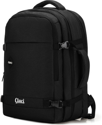 Cluci Seek Expandable Unisex with Suitcase compartment 40 L Laptop Backpack(Black)