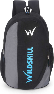 WILDSKILL NEVI Backpack School College & Travel Bag with Front Zipper Pocket ( SMALL BAG) 30 L Backpack(Blue)