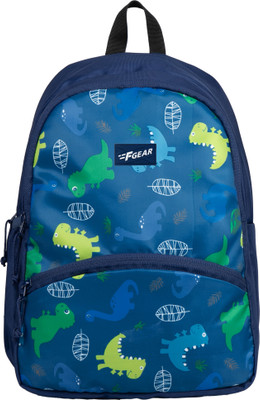 F Gear Brio NavyBlue Dino 13 L Backpack(Blue)