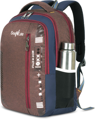 SeeNLee Fashion Box | X Design backpack | college 28 L Backpack(Brown)