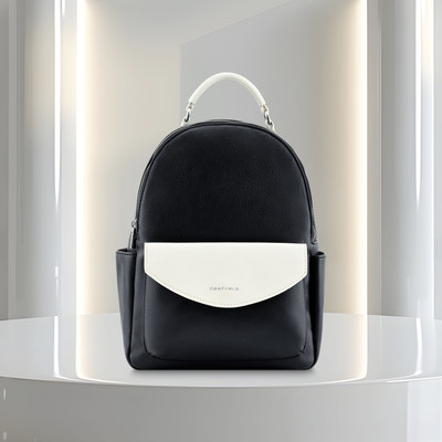 Fastrack Colourblocked Backpack with Adjustable Shoulder Straps 7.728 L Backpack(Black)