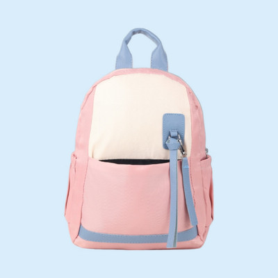 AKR Light Weight Trendy School & College Bag Unisex Casual Waterproof 10 L Backpack(Pink, White)