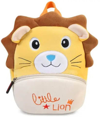 Zexsazone Soft plush premium fabric kids bag Little Lion age up 2 to 6 years child bag 15 L Backpack(Yellow)