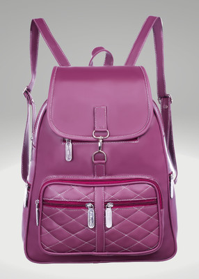 FD FASHION stylish PU Leather Trendy Backpack for Women, girls collage Bags 20 L Backpack(Maroon)