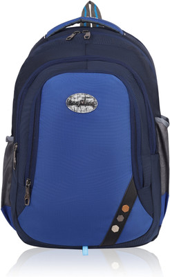 SeeNLee Reflective Stripes Backpack with Unique Button Patch - Stand Out in Style 31 L Backpack(Black)