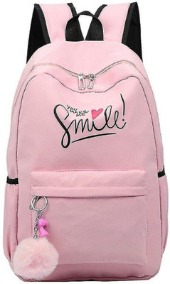 khatushyam collection SMILE-PRINT-1PC_17_10 30 L Backpack(Pink)