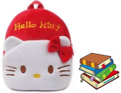 A Little Swag Hello Kitty Kids School Bag Soft Plush Backpack Cartoon Bags For Boys-Girls 5 L Backpack(Multicolor)