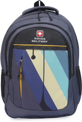 SWISS MILITARY Stylish Multicolour Backpack with Spacious Laptop Compartment - Ergonomic Design 31 L Backpack(Grey)
