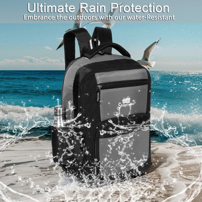 Shopivate UrbanPro 35L 35 L Backpack(Black, Grey)