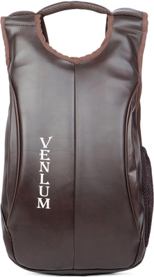 VENLUM Unisex Brown Coloured Leather Backpack 35 L Backpack(Brown)