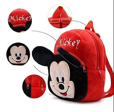 Garry's Kids School Bag Cartoon Bags Mini Travel Bag for Girls Boys Toddler Bag Mickey 10 L Backpack(Red, Multicolor)