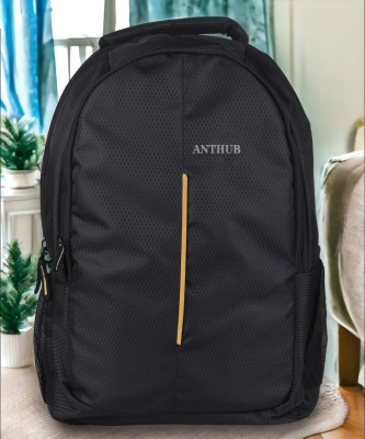 ANTHUB Laptop Backpack Upto 15.6 Inch Laptop Everyday Backpack 25 L Laptop Backpack(Black, Yellow)