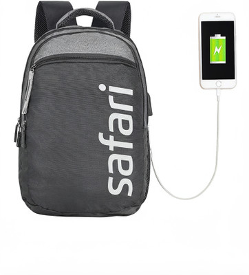 SAFARI SPREEUSB CASUAL 30 L Laptop Backpack(Grey)