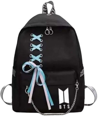 DIVYASTRI FASHION bts women girl and boys bag for school travel colleage| adjustable strip bag 20 L Backpack(Black)