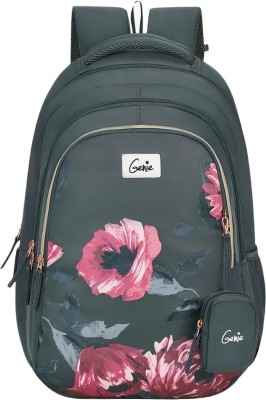 Genie Penny 36L Black School Backpack With Premium Fabric 36 L Backpack(Black)