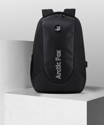 Arctic Fox Alarm Zipper System Anti-Theft Black 35 L Laptop Backpack(Black)