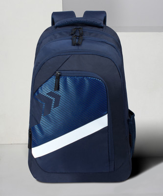 Lunar's V Line - 3 Compartment College | School Bag 35 L Backpack(Blue)