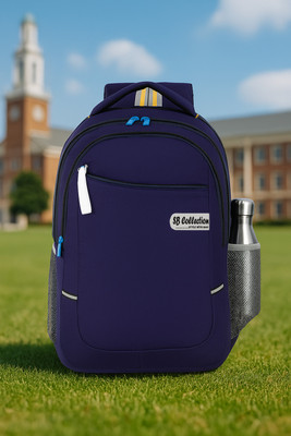 SBCOLLECTION Reflective Strip Waterproof Office/School/College/Business/Travel Bag Unisex 35 L Backpack(Blue)