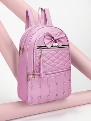 EVOLIC Small New Trendy Fashionable & Girl 15 L Backpack(Pink)
