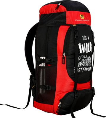 Xfast fashion Series Waterproof Trekking Hiking Travel Bag with Shoe Compartment Rucksack 45 L Backpack(Red)