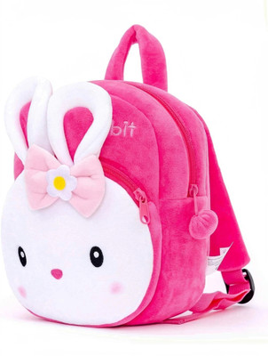 SS Enterprises Cute Kids Backpack Toddler Bag Plush Animal Cartoon Mini Travel Bag for Baby Girl Boy 1-6 Years (KONGGI Rabbit) 10 L Backpack(Pink)