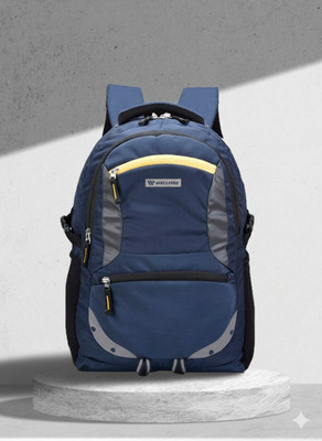 Wellfire Laptop Backpack Waterproof Travel Bag for College & Work Fits 17 Inch Laptop 35 L Laptop Backpack(Blue)