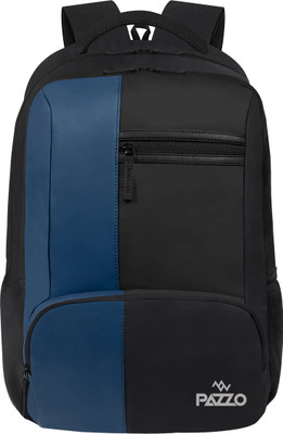 PAZZO Anti Theft Faux leather Water Resistant /Casual/Office/College Bag for Men/Women 31 L Laptop Backpack(Black, Blue)