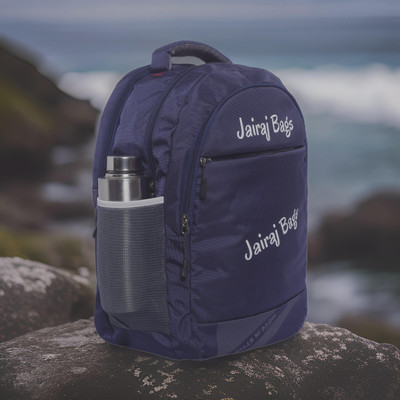 JairaJ regular size Laptop school bag college travell office bag with rain cover 40 L Backpack(Blue)