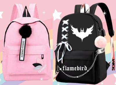 HouseOfCommon New Design Stylish Backpack for Girls & Women 25 L Backpack(Black)