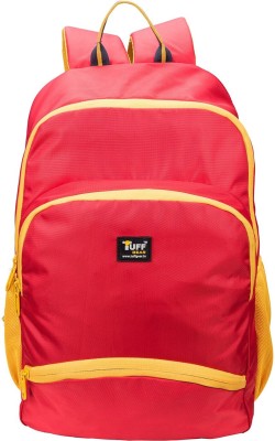Tuff Gear Light weight College Bags - Red Polyester 25 Litre Water Resistance Backpack bag 25 L Backpack(Pink, Yellow)