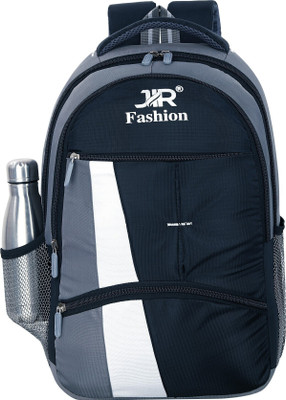 jir fashion Color Block Premium Bag Men for School/College/Office 35 L Laptop Backpack(Black, White)