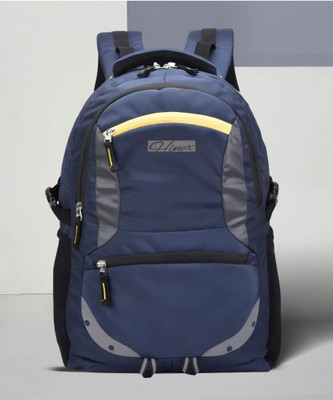 HINEX BAGS Large 35 unisex Spacy with rain cover and reflective strip 35 L Backpack(Blue)