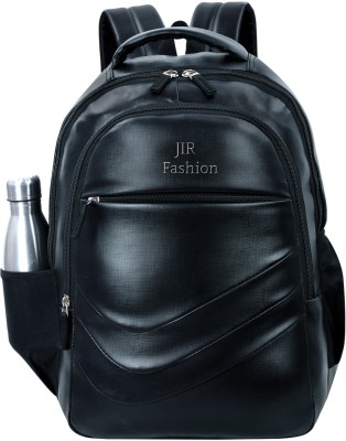 jettik Medium 35 L Laptop Backpack VINTAGE2 ANTI THEFT FAUX LEATHER ( Black) 35 L Laptop Backpack(Black)