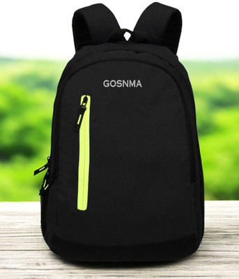 GOSNMA Eco Light weight Laptop Bag,Daypack/Travel Backpack/College Bag For Men(1019) 18 L Laptop Backpack(Black, Black)