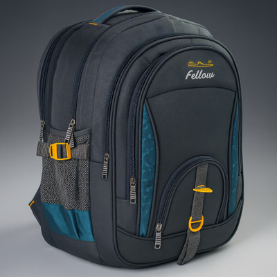 fellow Large 45L Unisex Laptop Backpack |School Bag| |College Bag||Backpack|(Grey/Blue) 45 L Backpack(Grey, Blue)