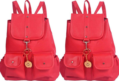 Shishtha A_RED-4PKT-BACKPACK-SINGLE & RED-4PKT-BACKPACK-SINGLE_abc 30 L Backpack(Red, Red)