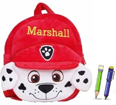 A Little Swag Plush Red Cartoon School Bag For Kids School Nursery Picnic Carry Travelling Bag 6 L Backpack(Red, White)