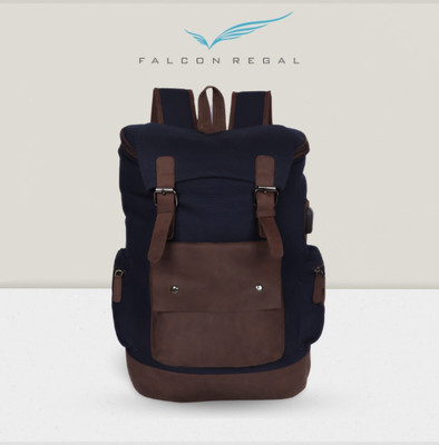 Falcon Regal Imperial Stride 24 L Laptop Backpack(Blue)