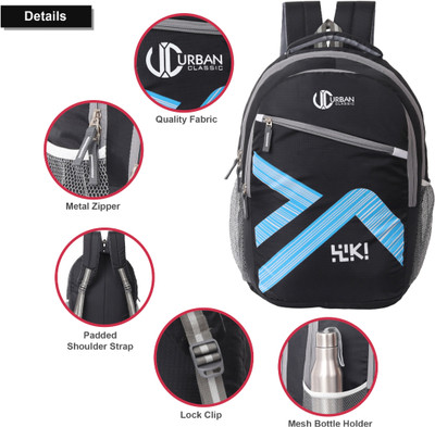 Urban Classic suki black45l_15 45 L Laptop Backpack(Black)