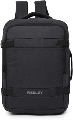 WESLEY Luxur Overnighter Expandable Anti Theft feature business/Travel/luggage backpack 45 L Laptop Backpack(Black)