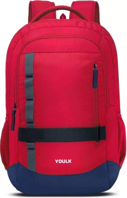 YOULK 3 Compartment Premium Quality, Office/College/School Laptop Bag 48 L Backpack(Black)