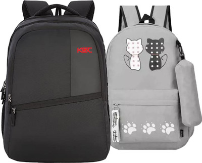 khatushyam collection 1GENTS__+1 GREY PANJAb 27 L Laptop Backpack(Grey)