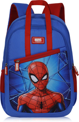 Priority 14 inch Popins 008 Marvel Spiderman Printed 23 L Backpack(Blue)