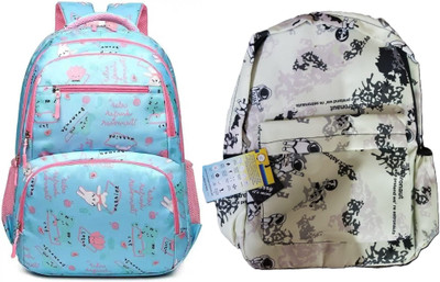 MishKav White Astronaut Bag 20 L Backpack(Multicolor)