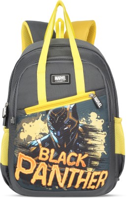 Priority 14 inch Popins 009 Marvel Black Panther Printed 23 L Backpack(Black)